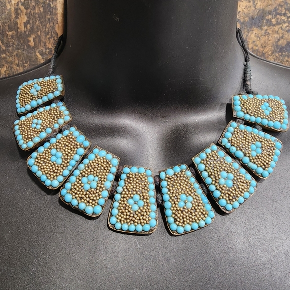 fine jewelry Jewelry - Turquoise blue rare fashion runway statement jewelry Kashmir Origin ?
